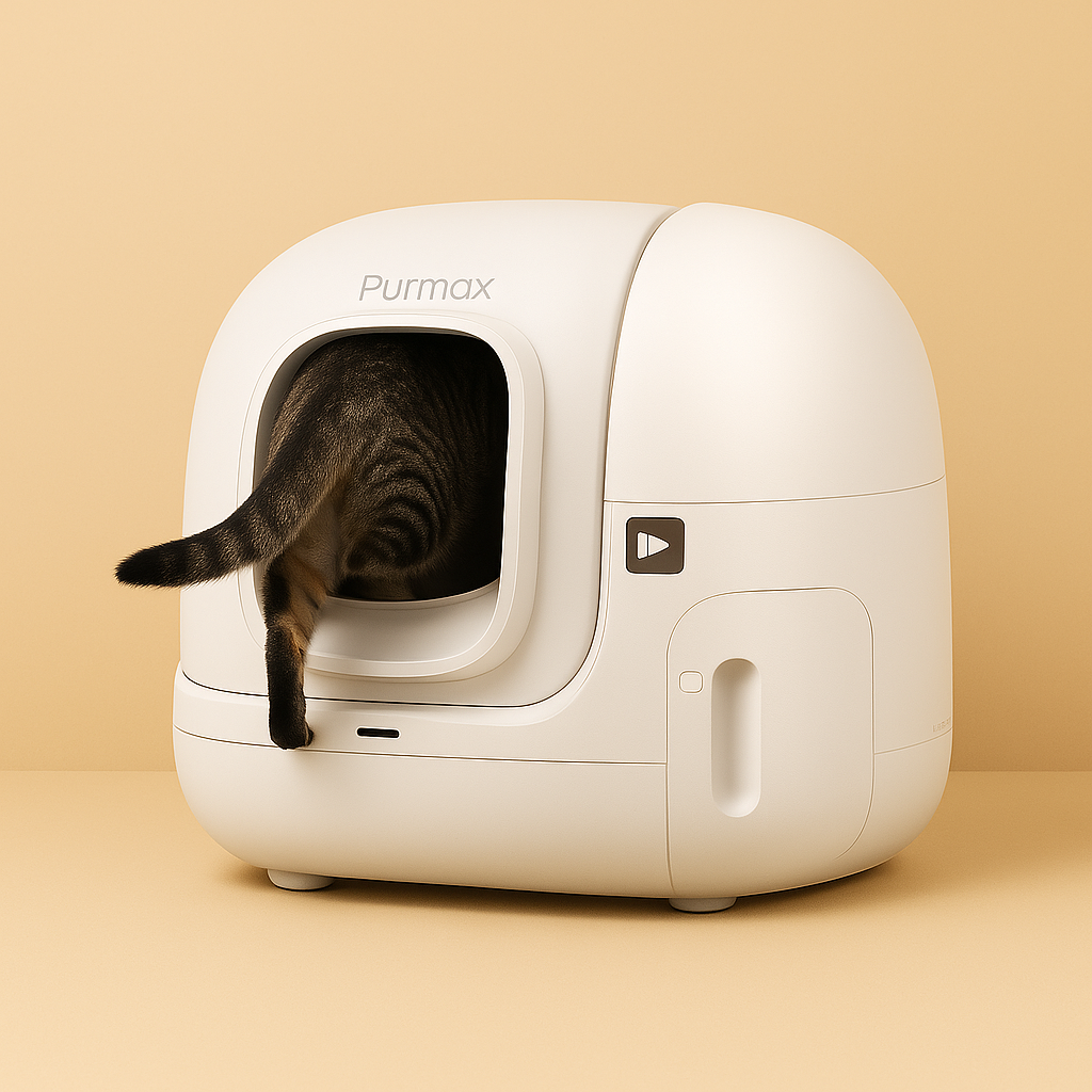 Purmax — Lettiera automatica intelligente con app & sistema anti-odore